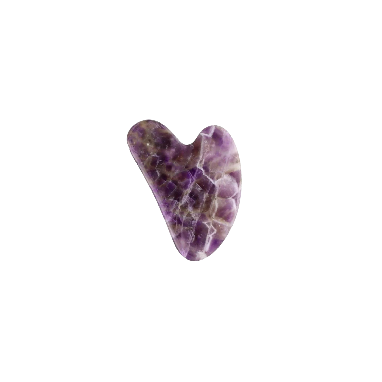 HEART SHAPED AMETHYST Gua Sha