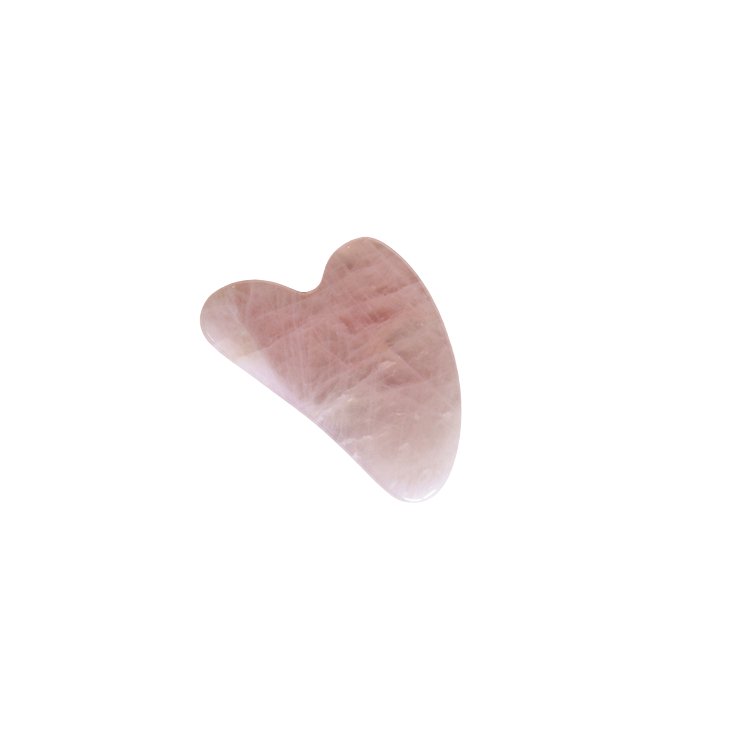 HEART SHAPED ROSE QUARTZ Gua Sha