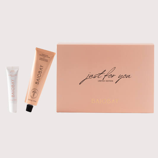 JUST FOR YOU Limited Edition Gift Set (TINTED LIP Balm & FACE & LIPS Exfoliating Scrub)